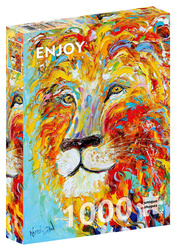 Puzzle 1000 el. Kolorowy lew