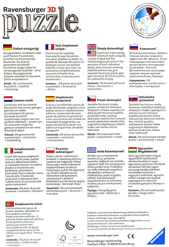 Puzzle 3D - Angielski dom