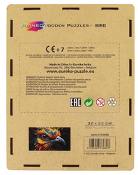 Puzzle drewniane / kolorowe 200 el. - Ptak