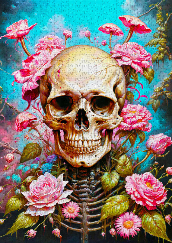 Puzzle 1000 el. Szkielet ogrodowy