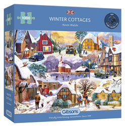 Puzzle 1000 el. Zima na wsi