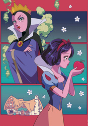 Puzzle 2 x 500 el. Królewna Śnieżka / Mała Syrenka