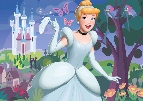 Puzzle 2 x 48 el. Zaplątani / Kopciuszek