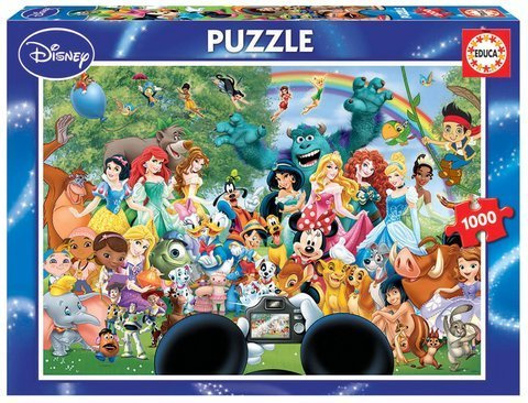 Puzzle 1000 el. Cudowny świat Walta Disneya