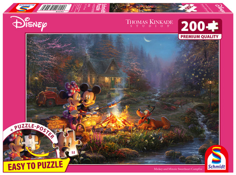 PQ Puzzle 200 el. THOMAS KINKADE Myszka Miki & Minnie (Disney)