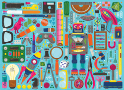 Puzzle 350 el. Skarby z dziecięcej szuflady