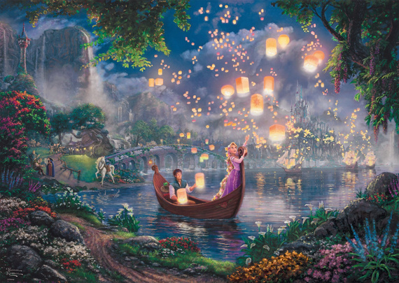 PQ Puzzle 1000 el. THOMAS KINKADE Roszpunka (Disney)