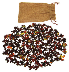 Puzzle drewniane / kolorowe 121 el. - Lew