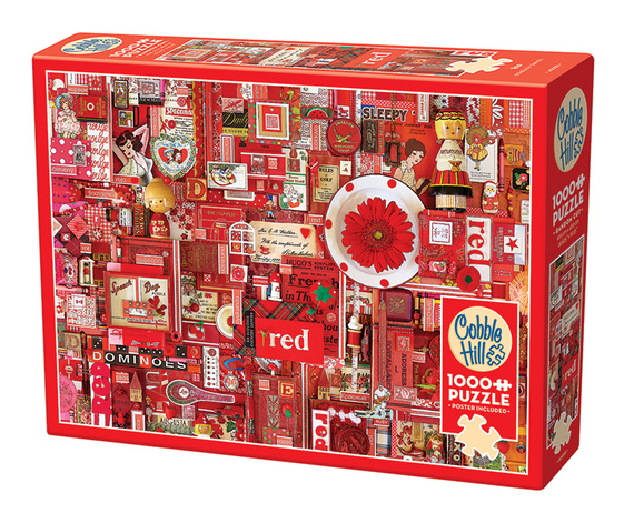Puzzle 1000 el. Pomaluj mój świat na kolor... czerwony