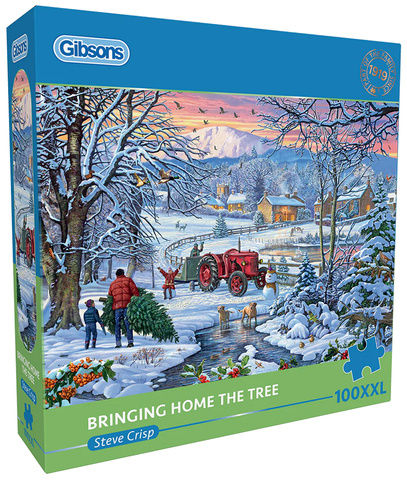 Puzzle 100 el. XXL Wyprawa po choinkę