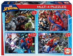 Puzzle 50 el. + 80 el. + 100 el. + 150 el. Spider-Man