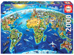Puzzle 2000 el. Zabytki całego świata