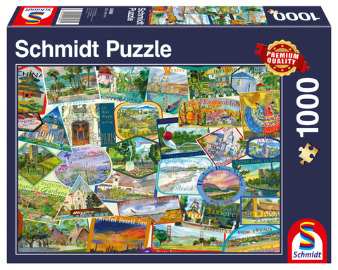 PQ Puzzle 1000 el. Pamiątki z podróży