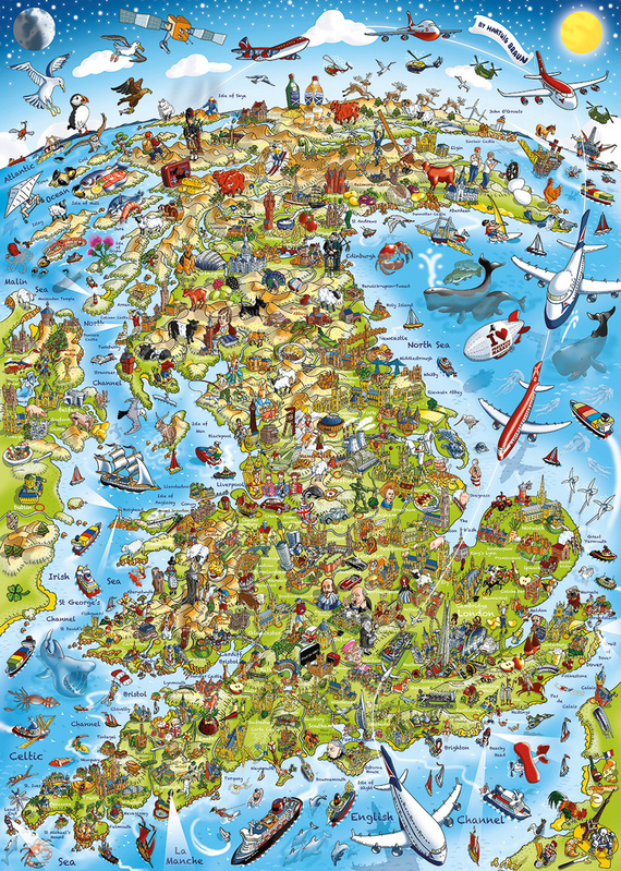 Puzzle 1000 el. Wszystko co najlepsze w Wielkiej Brytanii