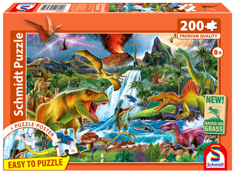 PQ Puzzle 200 el. Dinozaury