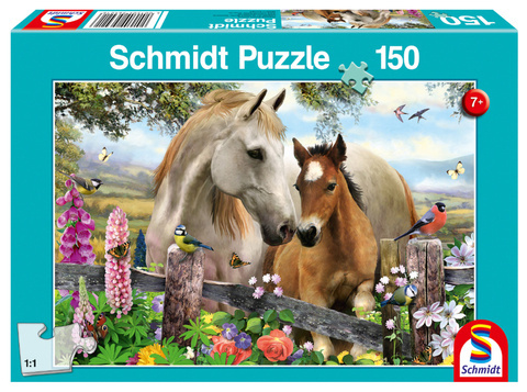 Puzzle 150 el. Klacz i źrebię