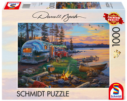 PQ Puzzle 1000 el. DARREL BUSH Ognisko nad jeziorem