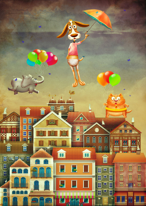 Puzzle 1000 el. Podróż do góry