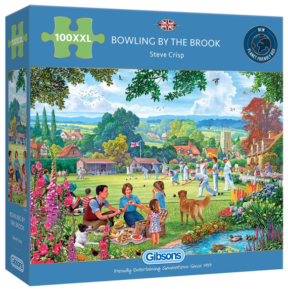 Puzzle 100 el. XXL Kręgle nad potokiem