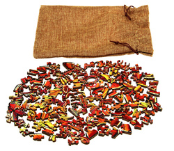 Puzzle drewniane / kolorowe 103 el. - Koń