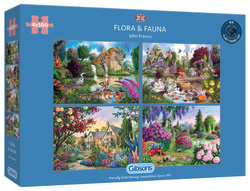 Puzzle 4 x 500 el. Flora & Fauna