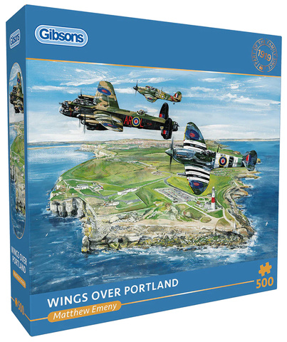 Puzzle 500 el. Skrzydła nad Portland / Anglia