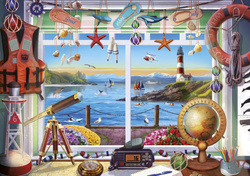 Puzzle 1000 el. Pokój z widokiem na morze