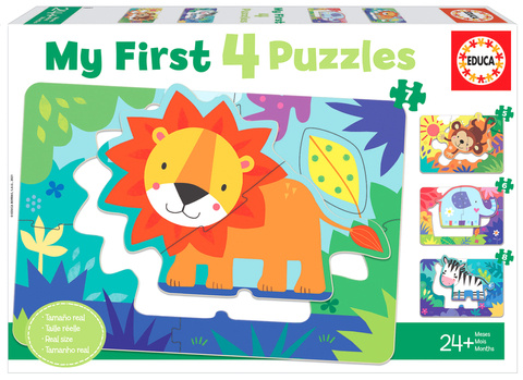 Puzzle 5-8 el. Dzikie zwierzęta