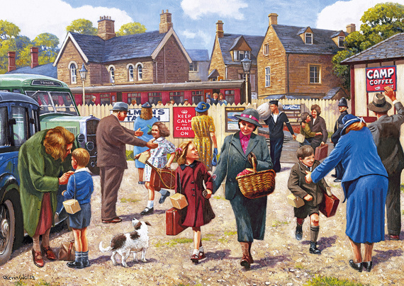 Puzzle 4 x 500 el. Rodzinna wycieczka