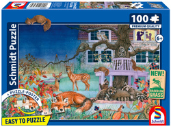 PQ Puzzle 100 el. Zwierzęta nocą