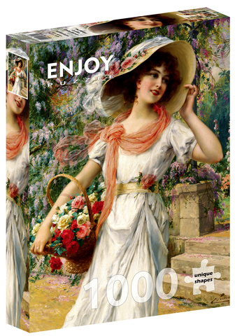 Puzzle 1000 el. Ogród kwiatowy, Paul Émile Vernon