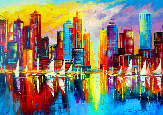 Puzzle 1000 el. Wieczór w Nowym Jorku