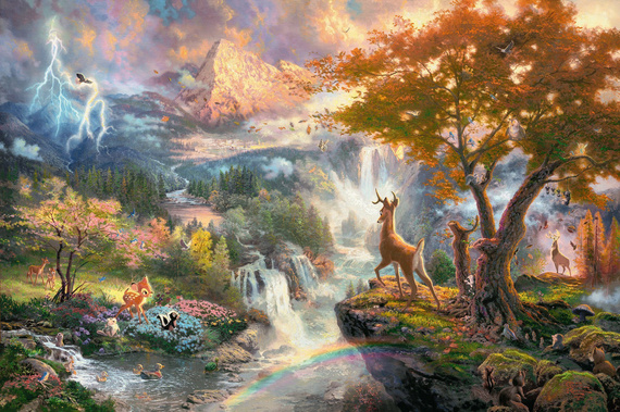 PQ Puzzle 1000 el. THOMAS KINKADE Bambi (Disney)