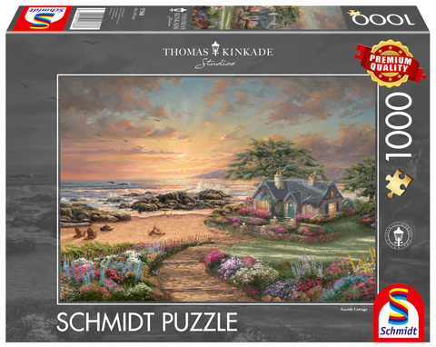 PQ Puzzle 1000 el. THOMAS KINKADE Dom nad morzem