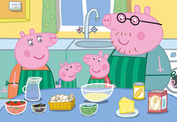 Puzzle 2 x 25 el. Świnka Peppa (drewniane)