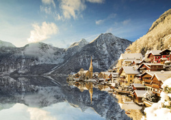 Puzzle 1500 el. Hallstatt zimą / Austria
