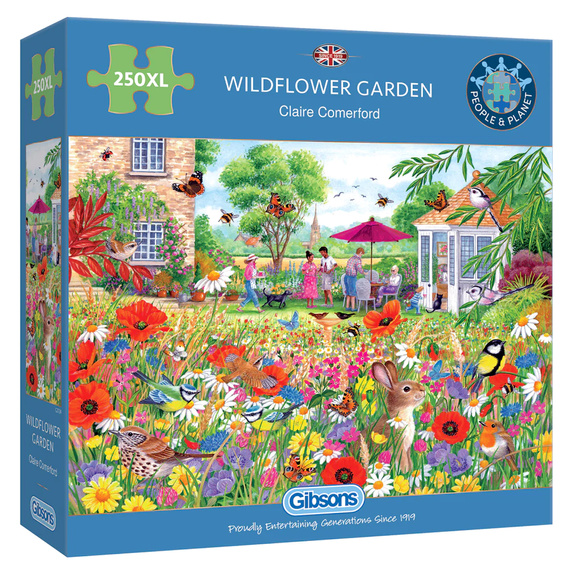 Puzzle 250 el. XL Kwiaty w ogrodzie