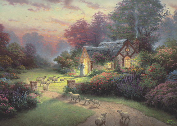 PQ Puzzle 1000 el. THOMAS KINKADE Chatka Dobrego Pasterza