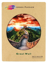 Puzzle drewniane / kolorowe 200 el. - Wielki Mur Chiński