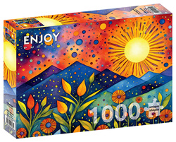 Puzzle 1000 el. Deszczowy zachód słońca