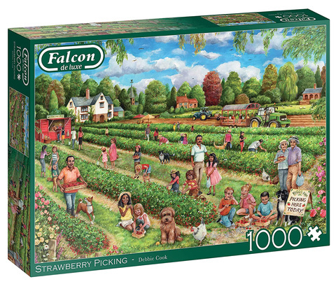 Puzzle 1000 el. FALCON Zbieranie truskawek