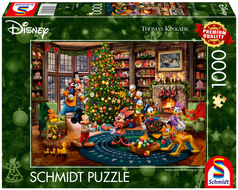 PQ Puzzle 1000 el. THOMAS KINKADE Myszka Miki & Minnie Choinka (Disney)