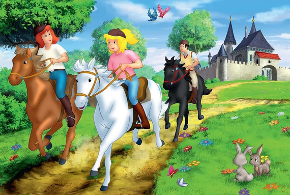 Puzzle 2 x 100 el. + 2 x 150 el. W WALIZCE - Bibi & Tina