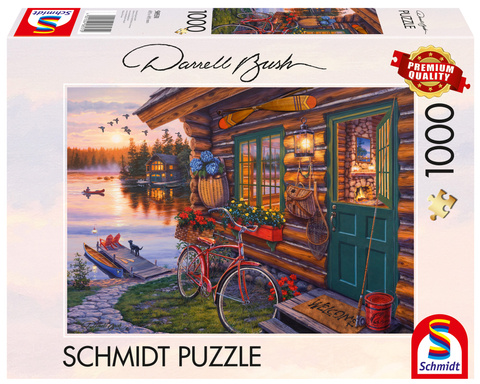 PQ Puzzle 1000 el. DARREL BUSH Domek nad jeziorem