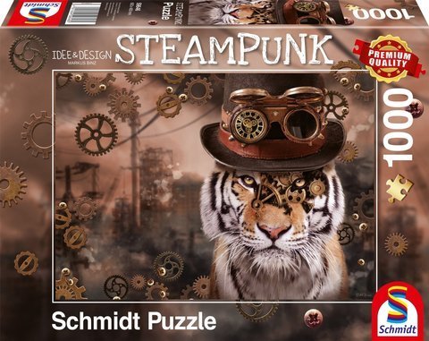 PQ Puzzle 1000 el. MARKUS BINZ Tygrys (Steampunk)