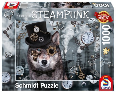 PQ Puzzle 1000 el. MARKUS BINZ Wilk (Steampunk)