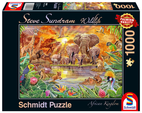 PQ Puzzle 1000 el. STEVE SUNDRAM Zwierzęta Afryki