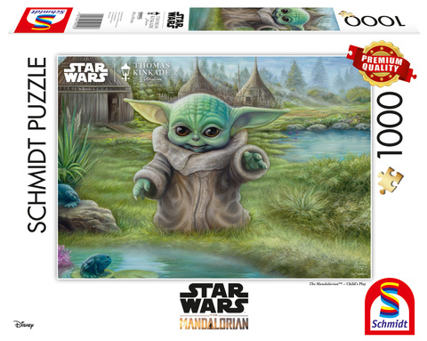 PQ Puzzle 1000 el. THOMAS KINKADE Baby Yoda (Star Wars - The Mandalorian)