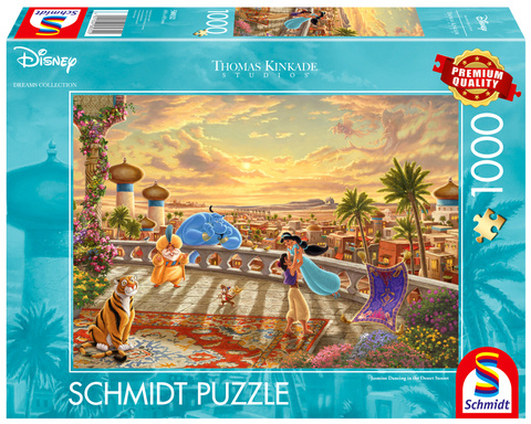 PQ Puzzle 1000 el. THOMAS KINKADE Dżasmina i Aladyn (Disney)