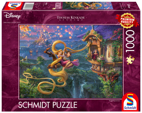 PQ Puzzle 1000 el. THOMAS KINKADE Roszpunka - Zaplątani w miłości (Disney)